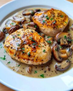 Poulet Moutarde Champignons