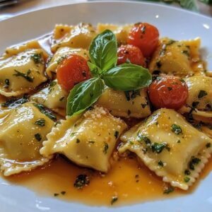 Raviolis Tomates Asperges