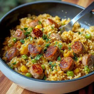 Riz Saucisses Réconfortant