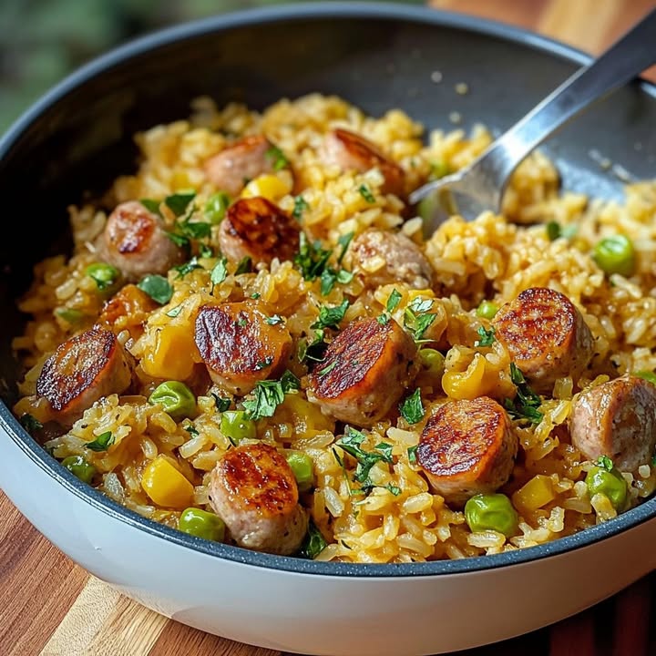 Riz Saucisses Réconfortant