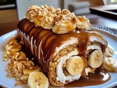 Roulade Banane Caramel : Recette Facile et Savoureuse