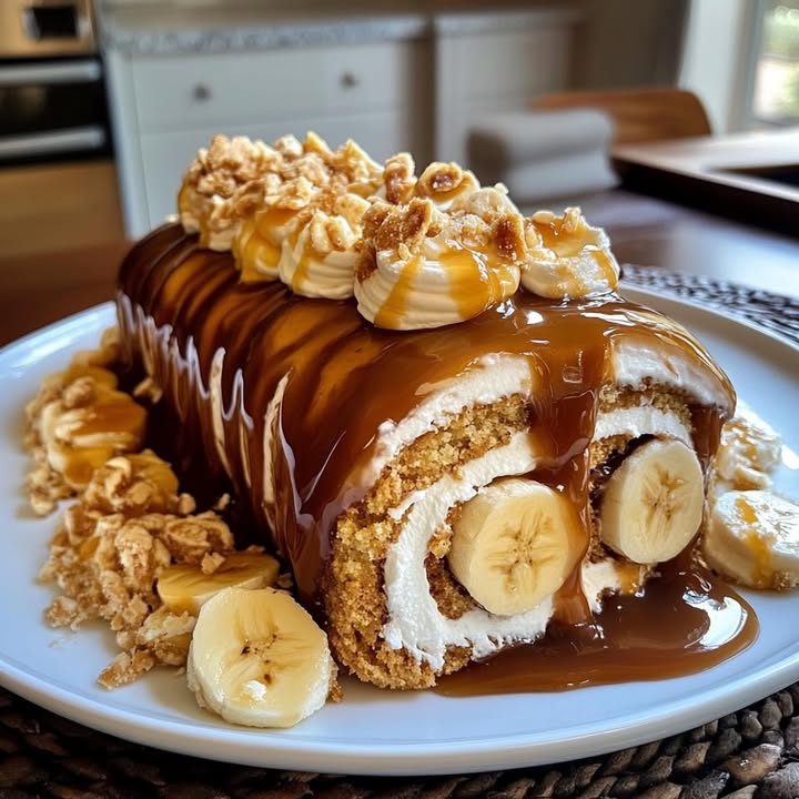 Roulade Banane Caramel