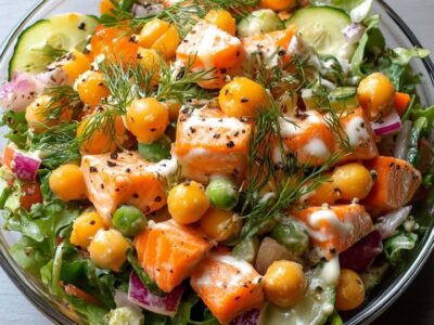Salade Saumon Chiche : Recette Facile et Savoureuse