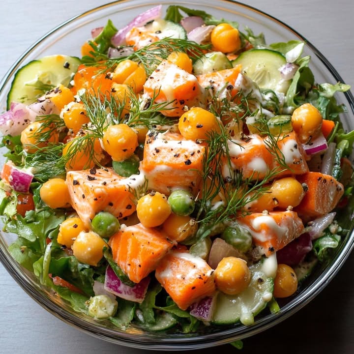 Salade Saumon Chiche
