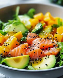 Salade Saumon Mangue