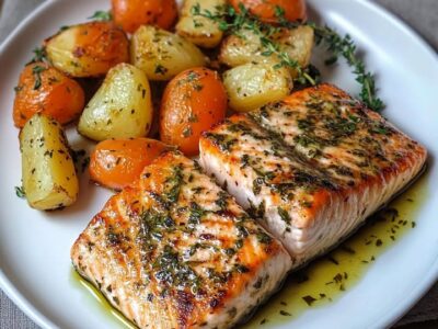 Saumon Ail Légumes : Recette Savoureuse et Facile à Préparer