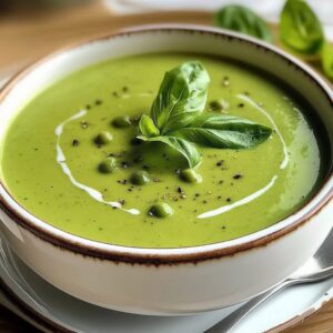 Soupe Petits Pois Basilic