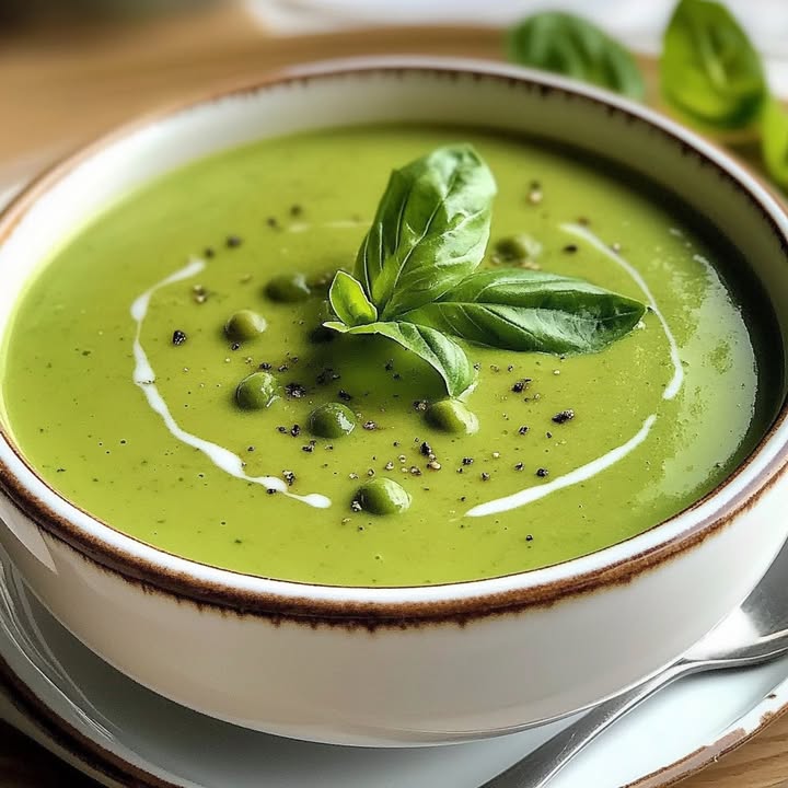 Soupe Petits Pois Basilic