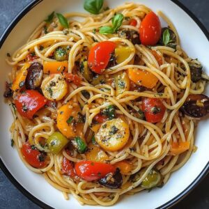 Spaghetti Végétaux Grillés
