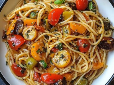 Spaghetti Végétaux Grillés : Recette Savoureuse et Facile