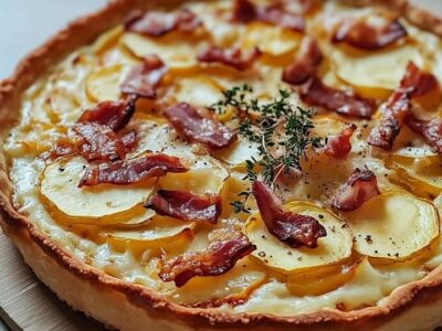 Tarte Camembert Lardons : Recette Facile et Savoureuse