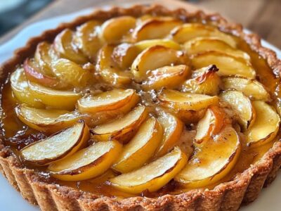 Tarte Normande Caramélisée : Recette Facile et Savoureuse