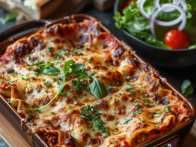 Lasagnes à la pâte fraîche : Recette facile et savoureuse