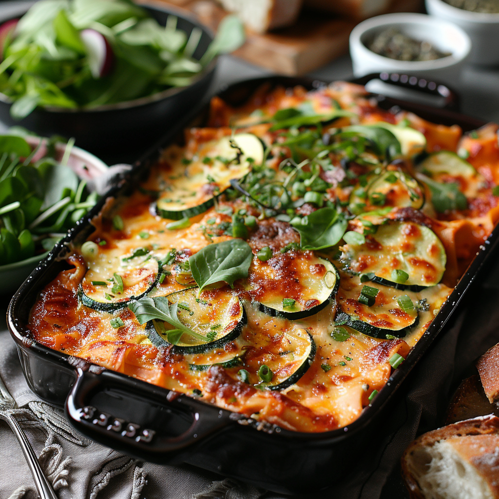 lasagnes au saumon et courgettes
