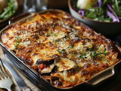 Lasagnes aux aubergines : Recette facile et savoureuse