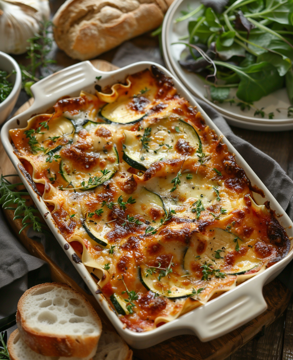 lasagnes aux courgettes et chèvre