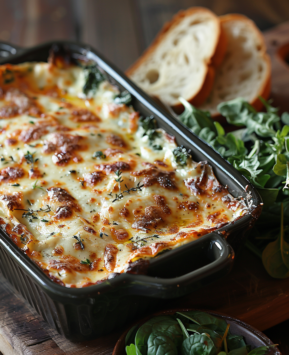 lasagnes aux épinards et chevre