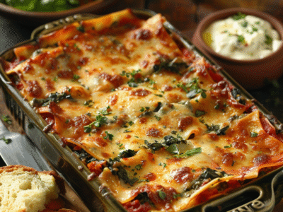 Lasagnes aux épinards : Recette facile et savoureuse