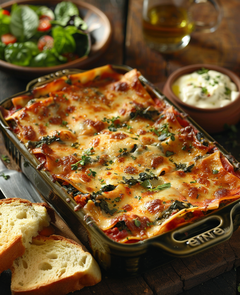 lasagnes aux épinards