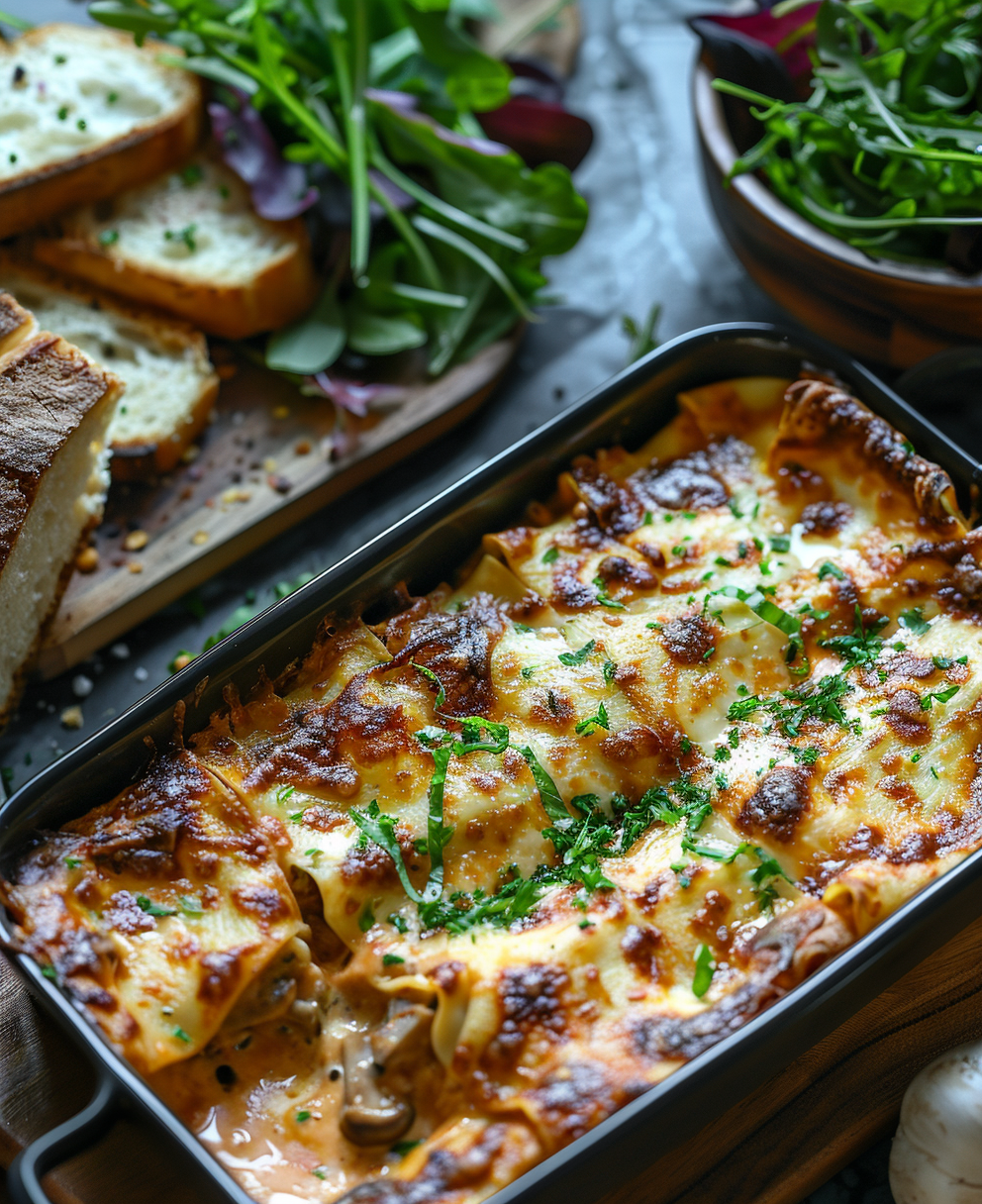 lasagnes butternut champignons