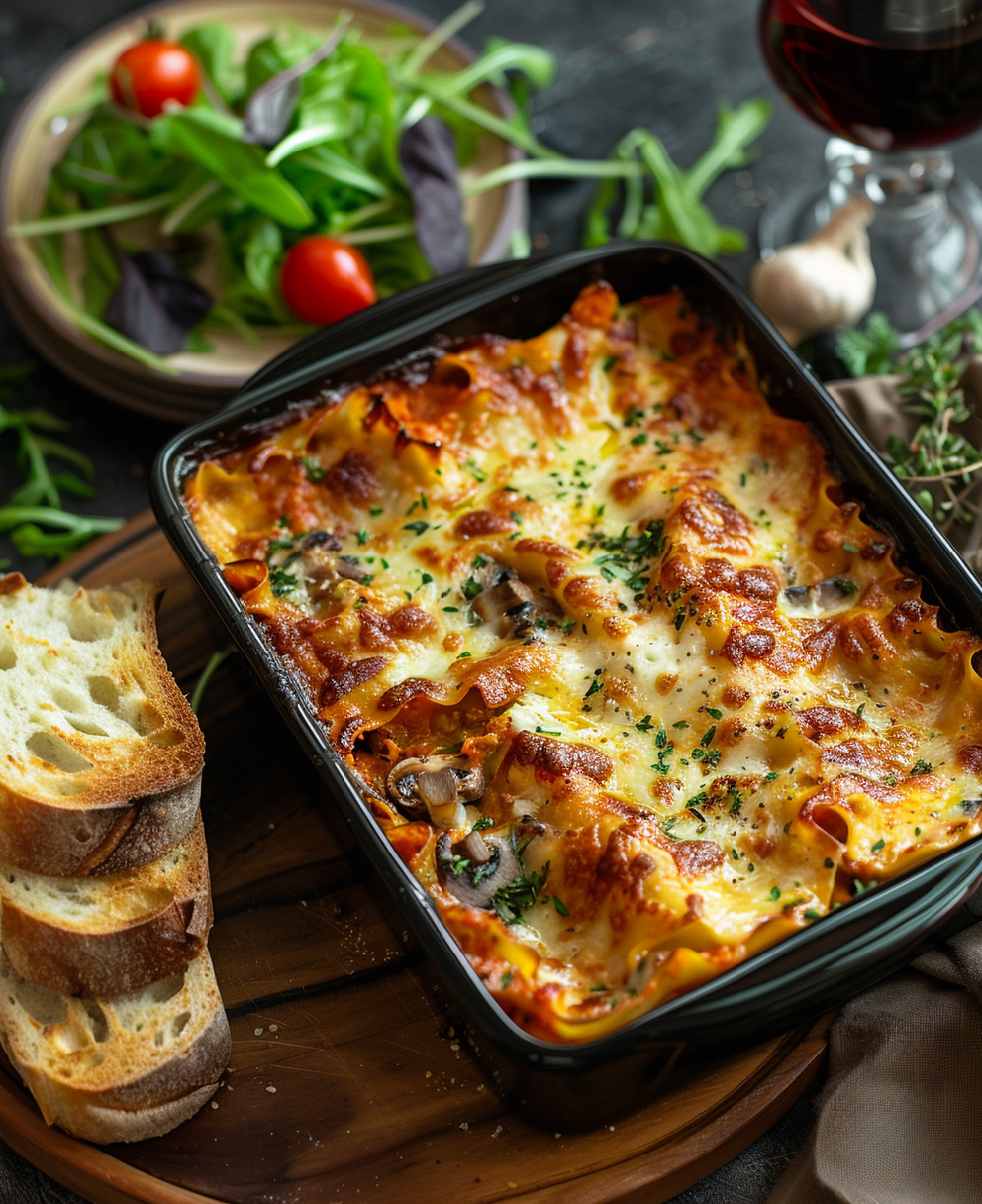 lasagnes butternut champignons