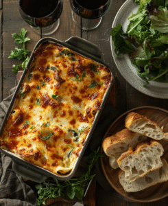 lasagnes chèvre épinards