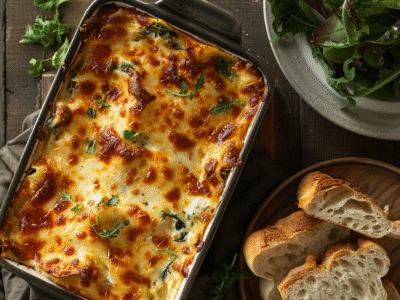 Lasagnes chèvre épinards : Recette facile et savoureuse