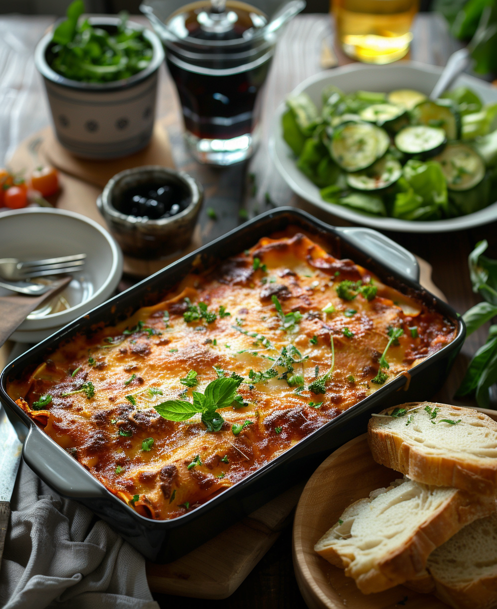 lasagnes courgettes et saumon