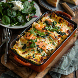lasagnes saumon épinards
