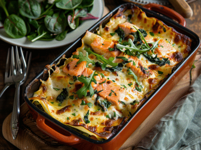 Lasagnes Saumon Épinards : Recette Facile et Savoureuse