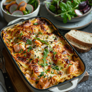 lasagnes saumon poireaux