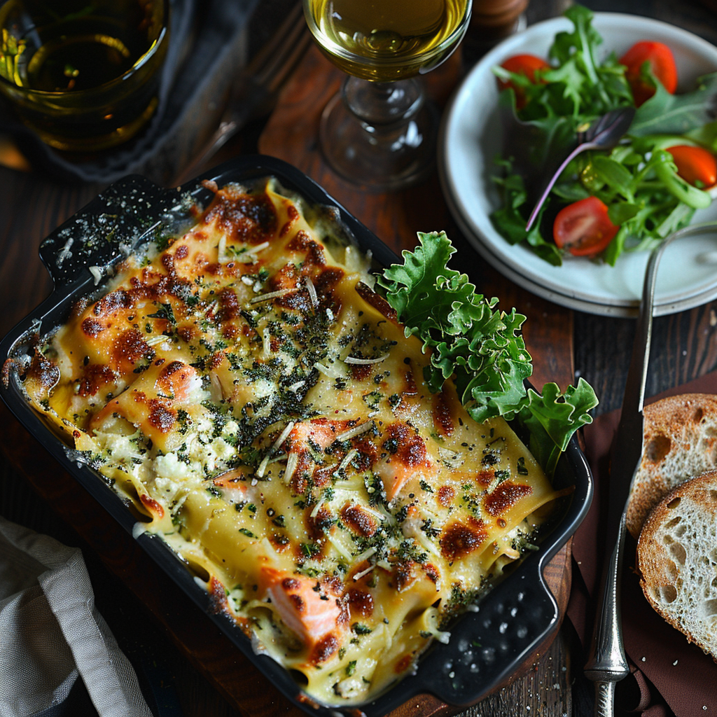 lasagnes saumon poireaux