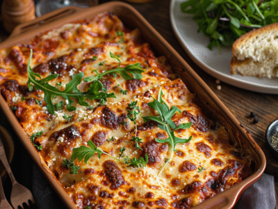 Lasagnes végétariennes savoureuses et faciles à préparer