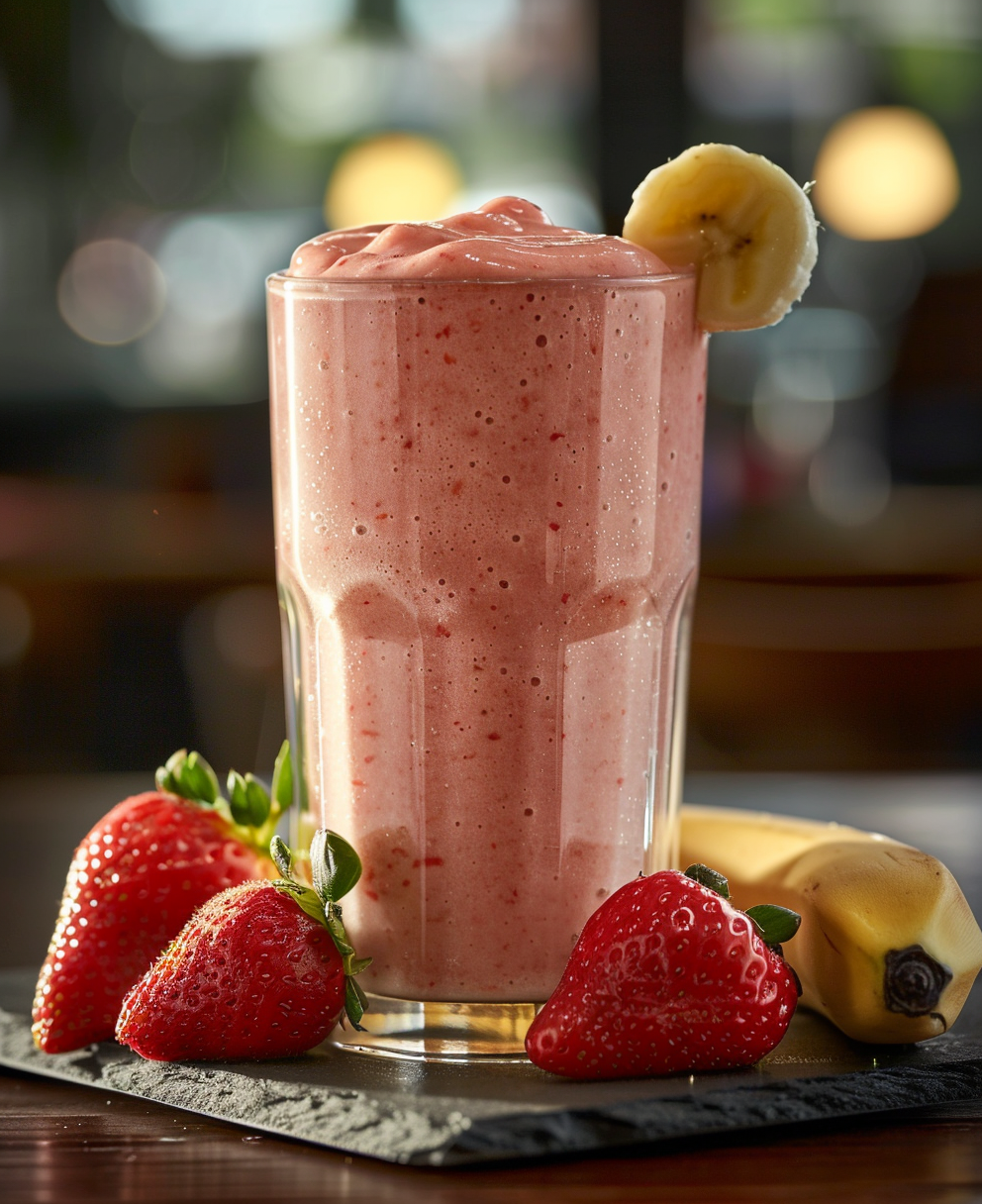 recette smoothie fraise banane