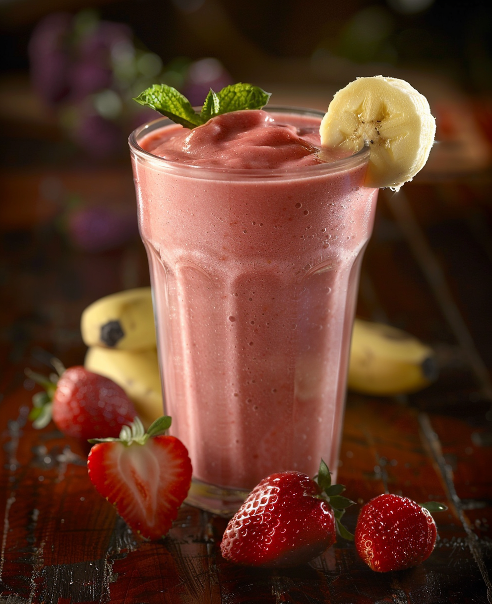recette smoothie fraise banane