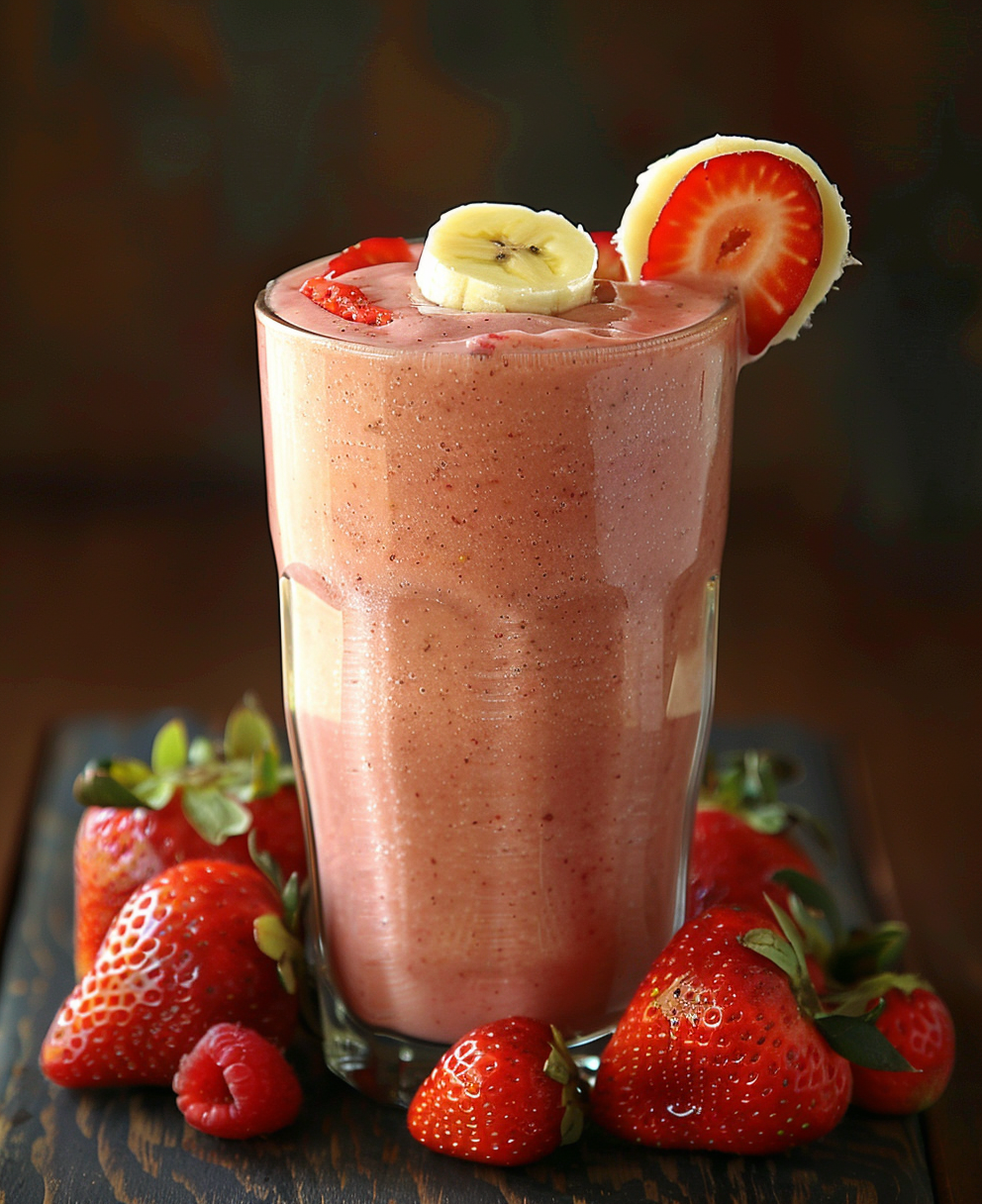 recette smoothie fraise banane