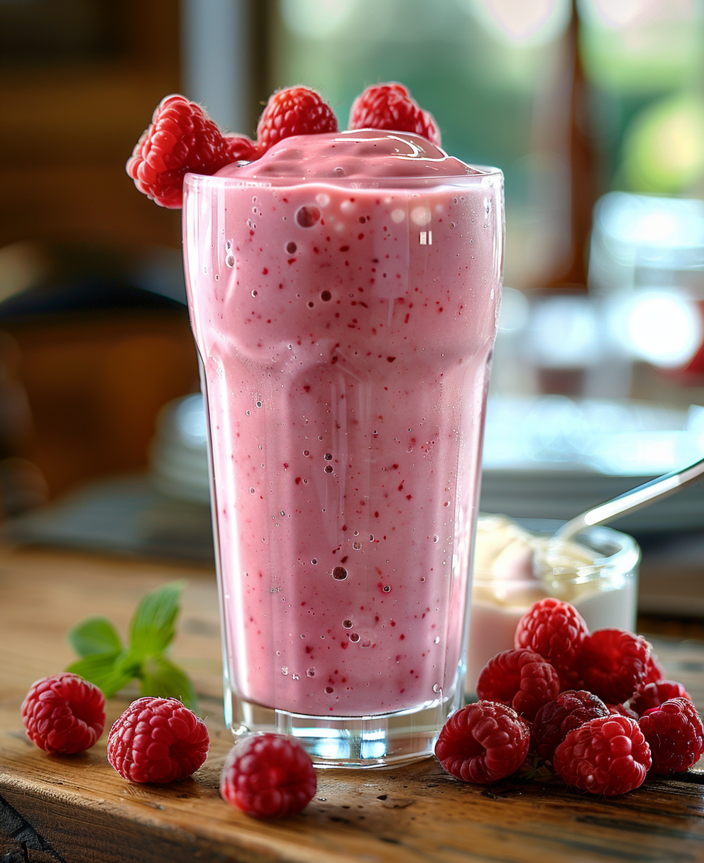 recette smoothie framboise