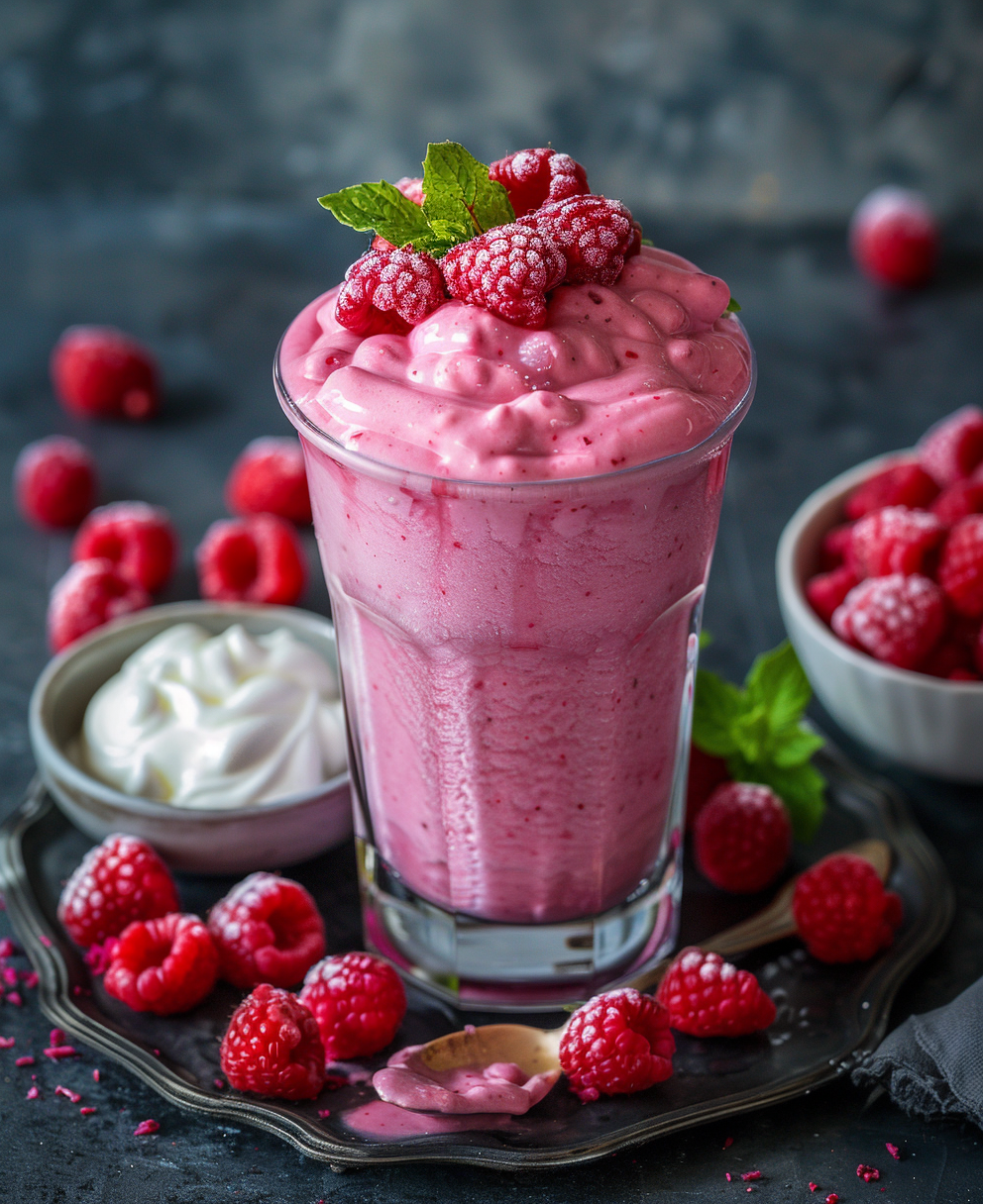 recette smoothie framboise