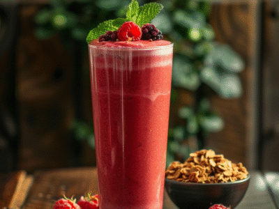Recette Smoothie Fruit Rouge Facile et Savoureux