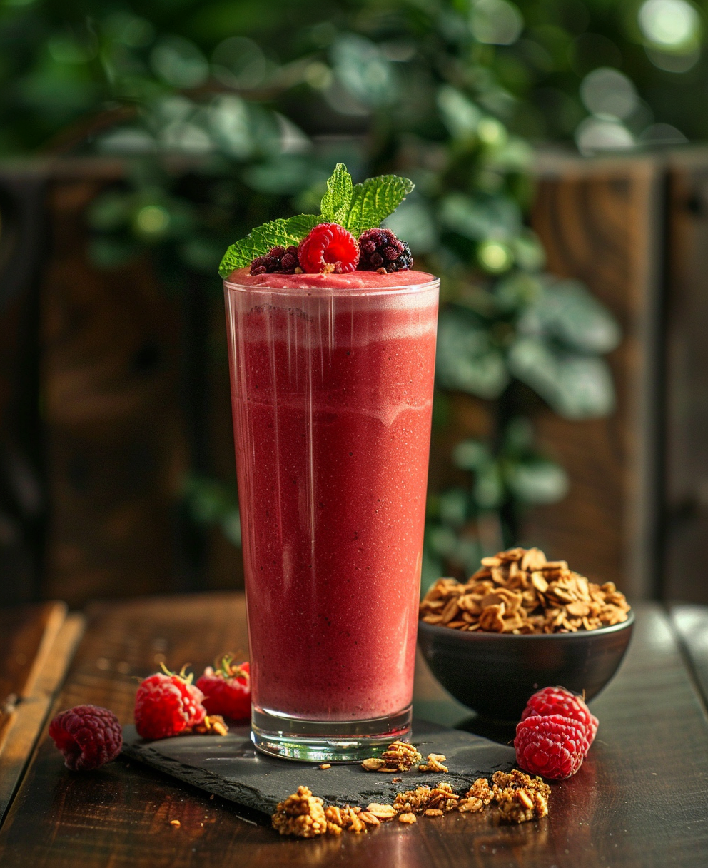 recette smoothie fruit rouge