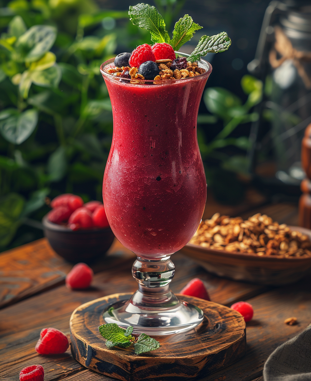 recette smoothie fruit rouge