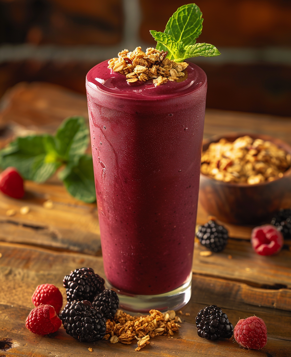 recette smoothie fruit rouge