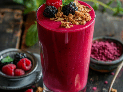Recette smoothie fruits rouges facile et savoureuse pour l’été