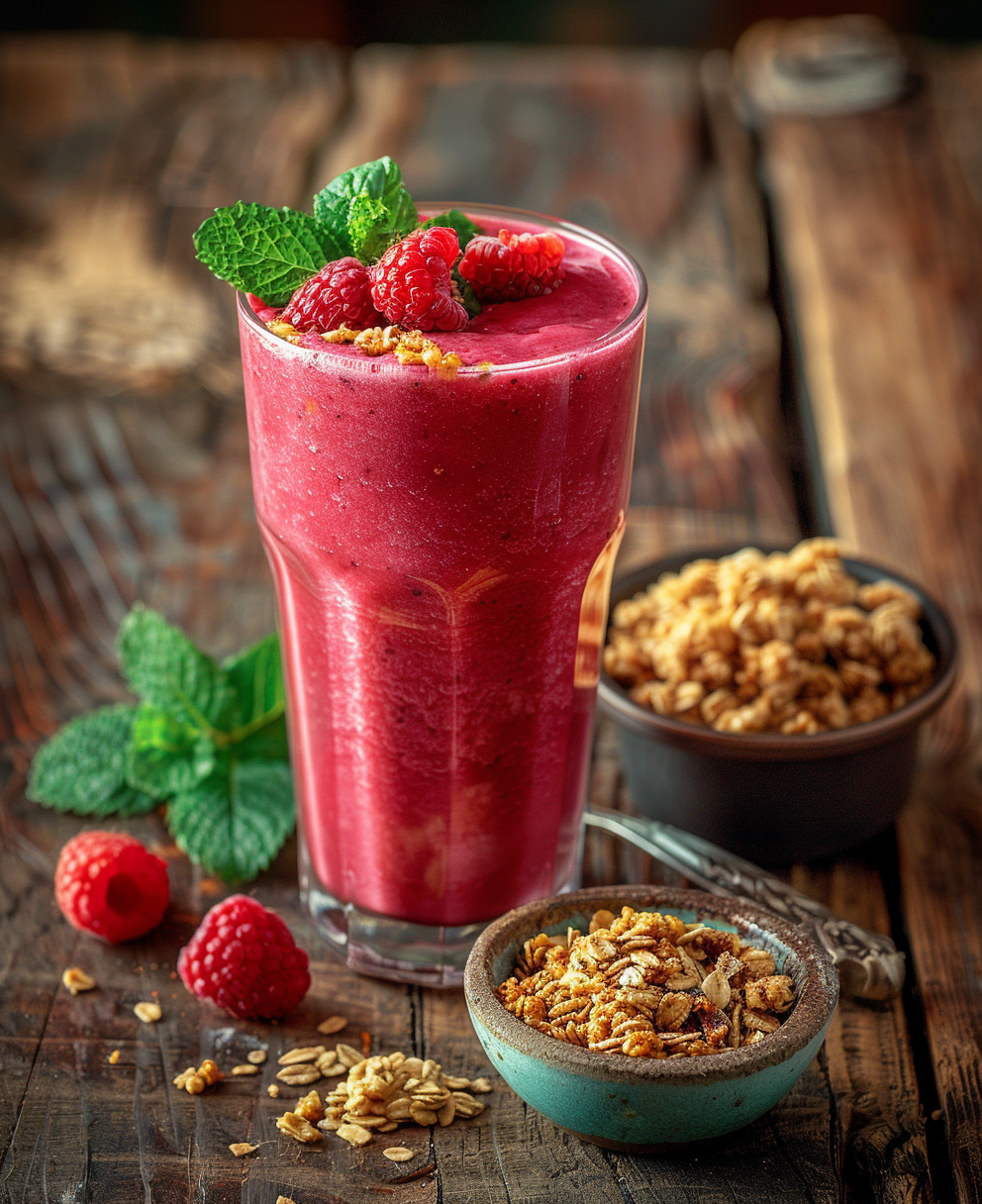 recette smoothie fruits rouges