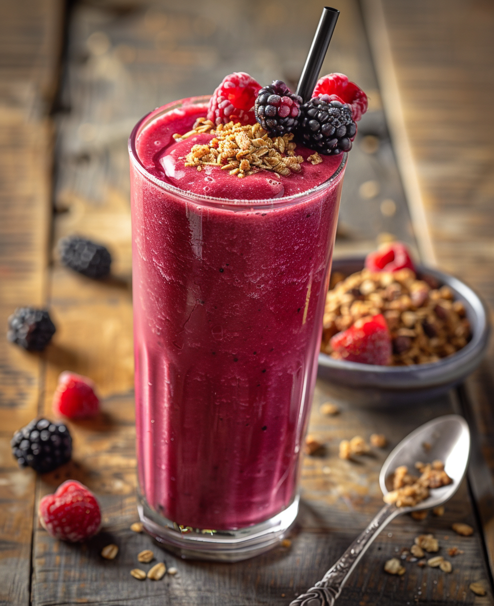 recette smoothie fruits rouges