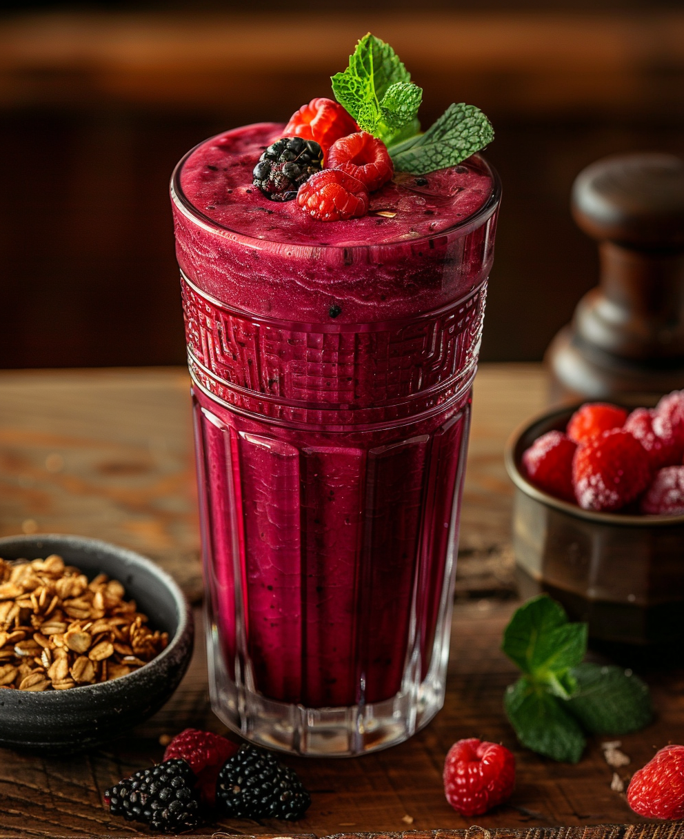 recette smoothie fruits rouges