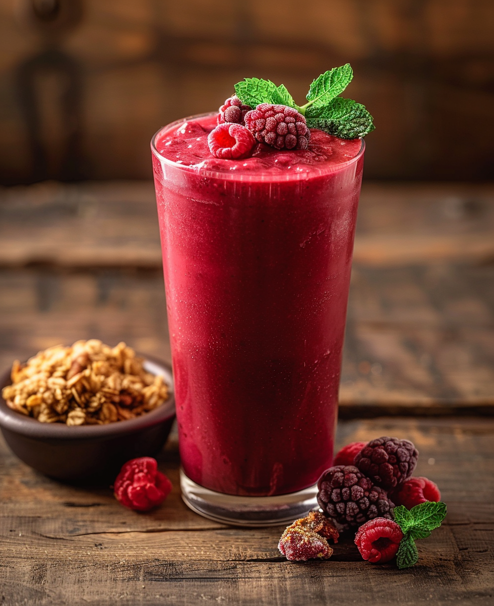 recette smoothie fruits rouges