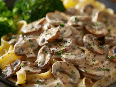 Sauce champignon à la crème : Recette facile et savoureuse