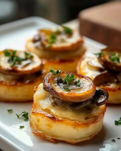 Bouchées Champignons Gratinées