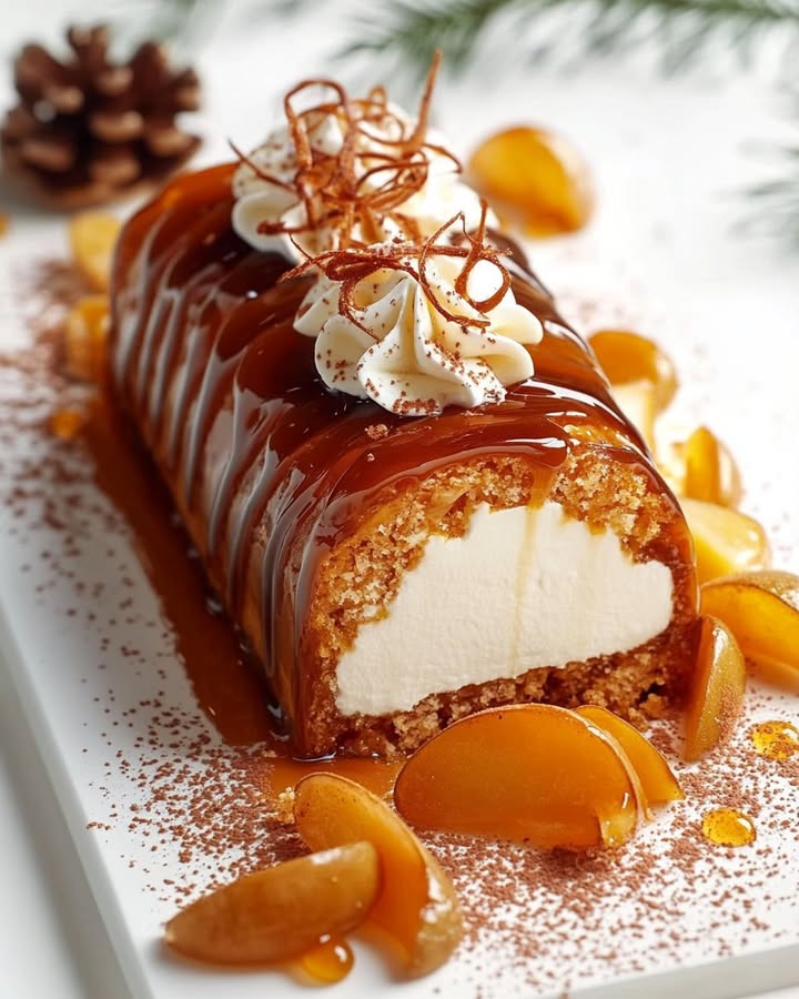 Bûche Caramel Spéculoos